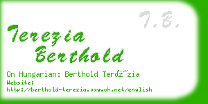 terezia berthold business card